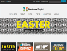 Tablet Screenshot of brentwoodbaptist.com